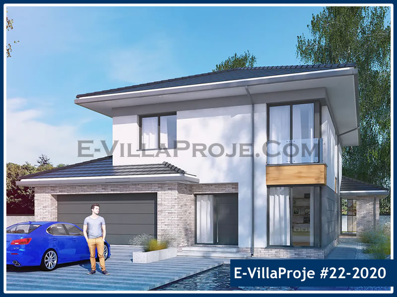 CKV-22-2020 238 m2 5+1 2 Katlı (Dubleks) Çelik Konstrüksiyon Villa Modeli
