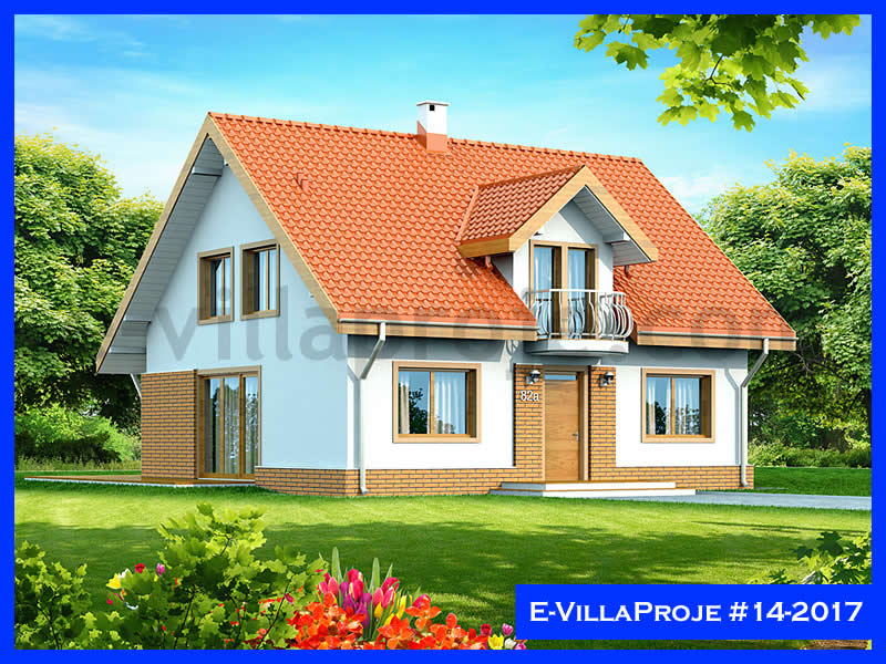 238 m² 2 Katlı (Dubleks) 5+1 Özel Tasarım  Proje Çelik Konstrüksiyon Villa (Ev Villa Proje #14 - 2017) Cephe Görünümü ve Kat Planı
