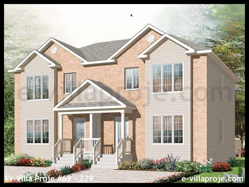 CKV-69-229 246 m2 5+1 2 Katlı (Dubleks) Çelik Konstrüksiyon Villa Modeli