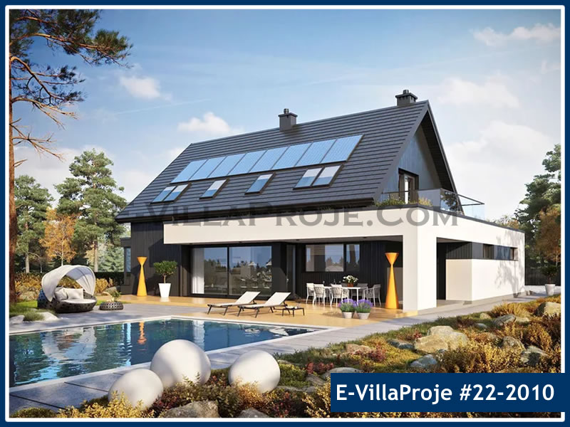 CKV-22-2010 251 m2 5+1 2 Katlı (Dubleks) Çelik Konstrüksiyon Villa Modeli