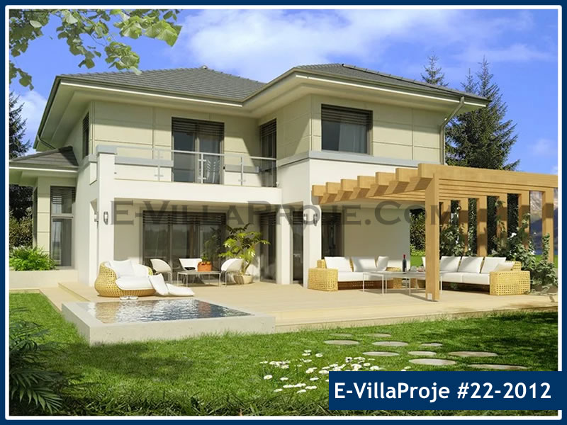 CKV-22-2012 251 m2 5+1 2 Katlı (Dubleks) Çelik Konstrüksiyon Villa Modeli
