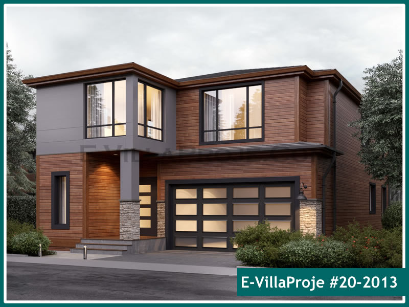 CKV-20-2013 252 m2 5+1 2 Katlı (Dubleks) Çelik Konstrüksiyon Villa Modeli