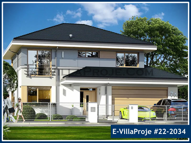 CKV-22-2034 252 m2 5+1 2 Katlı (Dubleks) Çelik Konstrüksiyon Villa Modeli