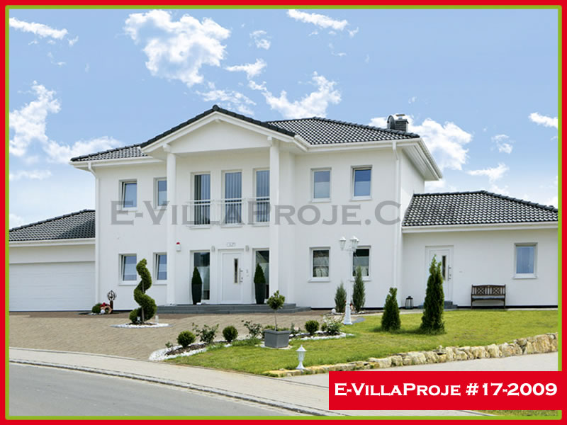 258 m² 2 Katlı (Dubleks) 5+1 Taş Çelik Konstrüksiyon Villa (Ev Villa Proje #17 - 2009) Cephe Görünümü ve Kat Planı
