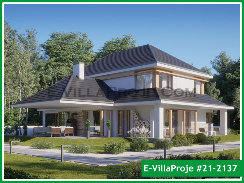 CKV-21-2137 264 m2 5+1 2 Katlı (Dubleks) Çelik Konstrüksiyon Villa Modeli