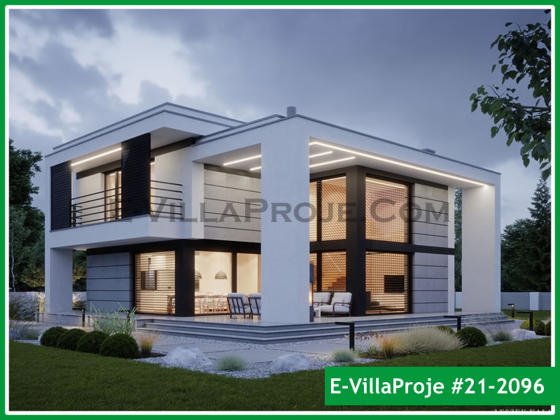 CKV-21-2096 265 m2 5+1 2 Katlı (Dubleks) Çelik Konstrüksiyon Villa Modeli