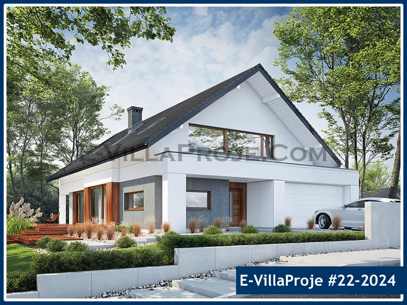 CKV-22-2024 280 m2 5+1 2 Katlı (Dubleks) Çelik Konstrüksiyon Villa Modeli