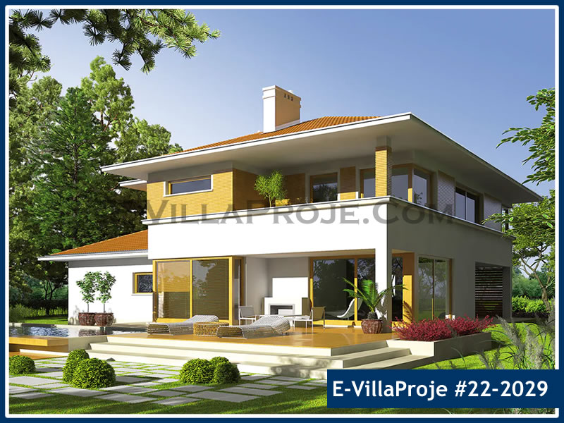 CKV-22-2029 292 m2 5+1 2 Katlı (Dubleks) Çelik Konstrüksiyon Villa Modeli