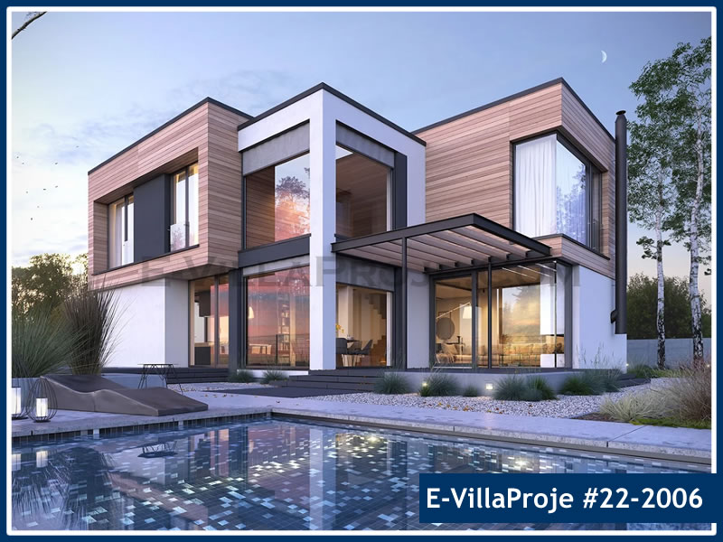 CKV-22-2006 317 m2 5+1 2 Katlı (Dubleks) Çelik Konstrüksiyon Villa Modeli