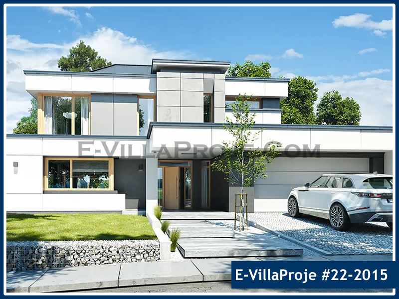 CKV-22-2015 326 m2 5+1 2 Katlı (Dubleks) Çelik Konstrüksiyon Villa Modeli