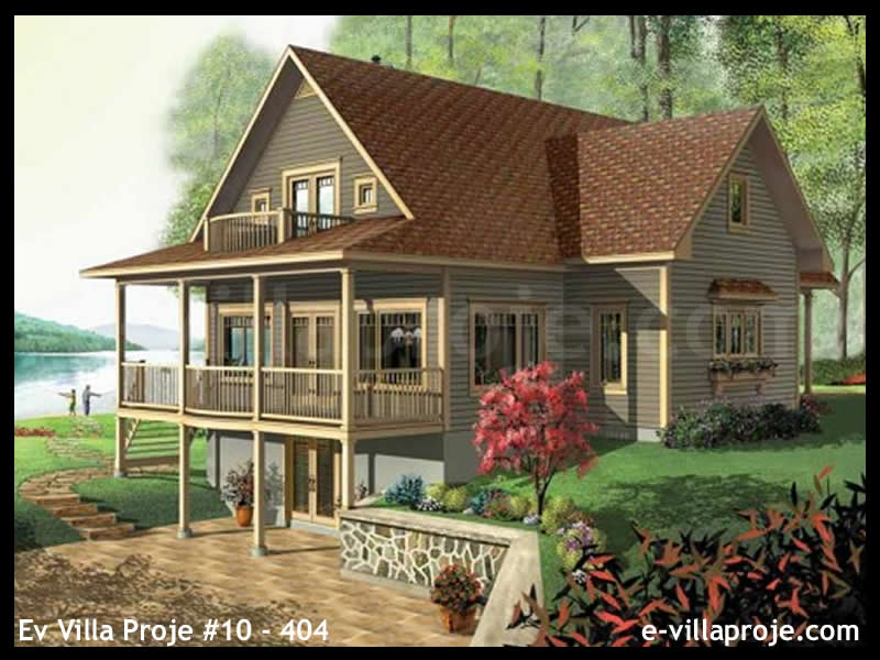 CKV-10-404 340 m2 5+1 3 Katlı (Dubleks) Çelik Konstrüksiyon Villa Modeli