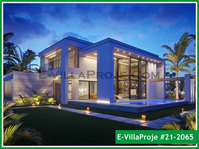 CKV-21-2065 356 m2 5+1 2 Katlı (Dubleks) Çelik Konstrüksiyon Villa Modeli