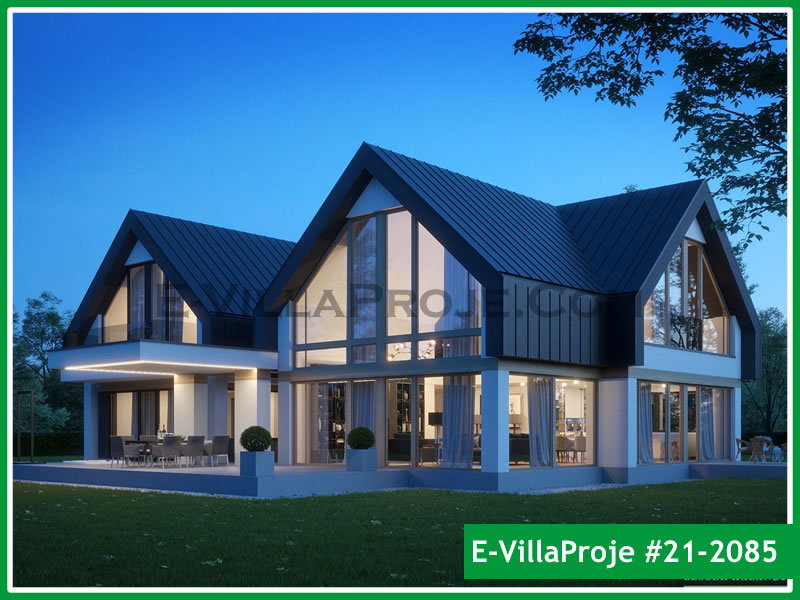 CKV-21-2085 473 m2 5+1 2 Katlı (Dubleks) Çelik Konstrüksiyon Villa Modeli