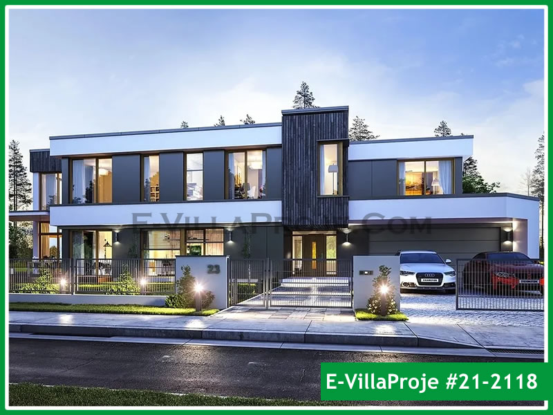 CKV-21-2118 480 m2 5+1 2 Katlı (Dubleks) Çelik Konstrüksiyon Villa Modeli