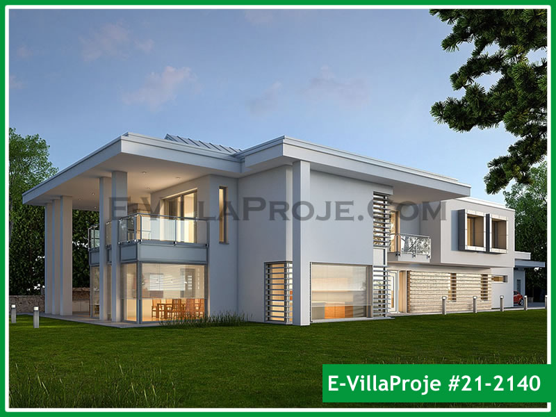 CKV-21-2140 632 m2 5+1 2 Katlı (Dubleks) Çelik Konstrüksiyon Villa Modeli