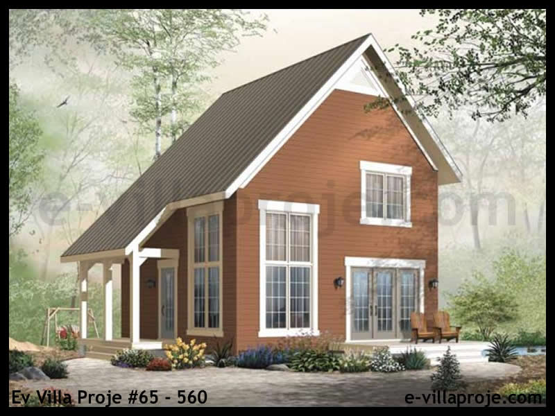 CKV-65-560 95 m2 2+1 2 Katlı (Dubleks) Çelik Konstrüksiyon Villa Modeli