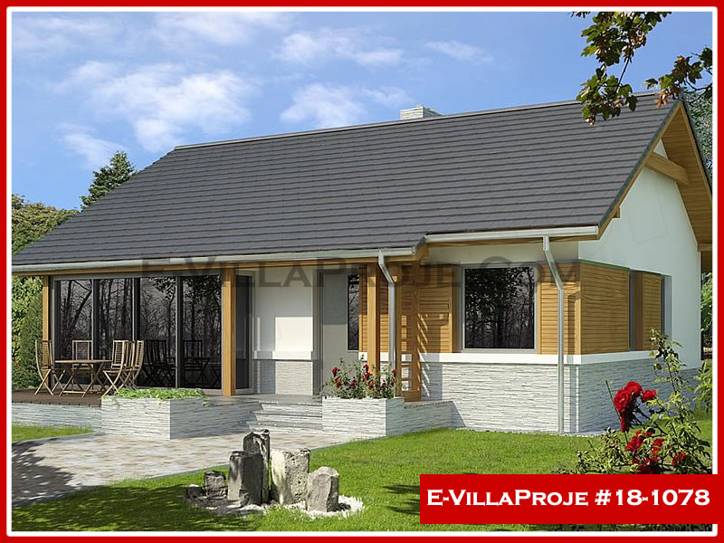 CKV-18-1078 99 m2 2+1 Tek Katlı Çelik Konstrüksiyon Villa Modeli